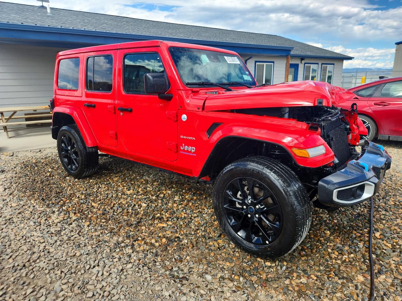 2024 Jeep Wrangler Sahara 4xe Red vin: 1C4RJXP64RW271001