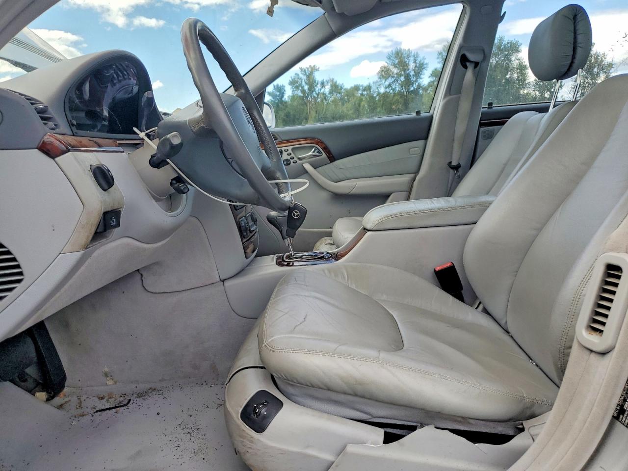 2001 Mercedes-benz S 500 Silver vin: WDBNG75J51A195535