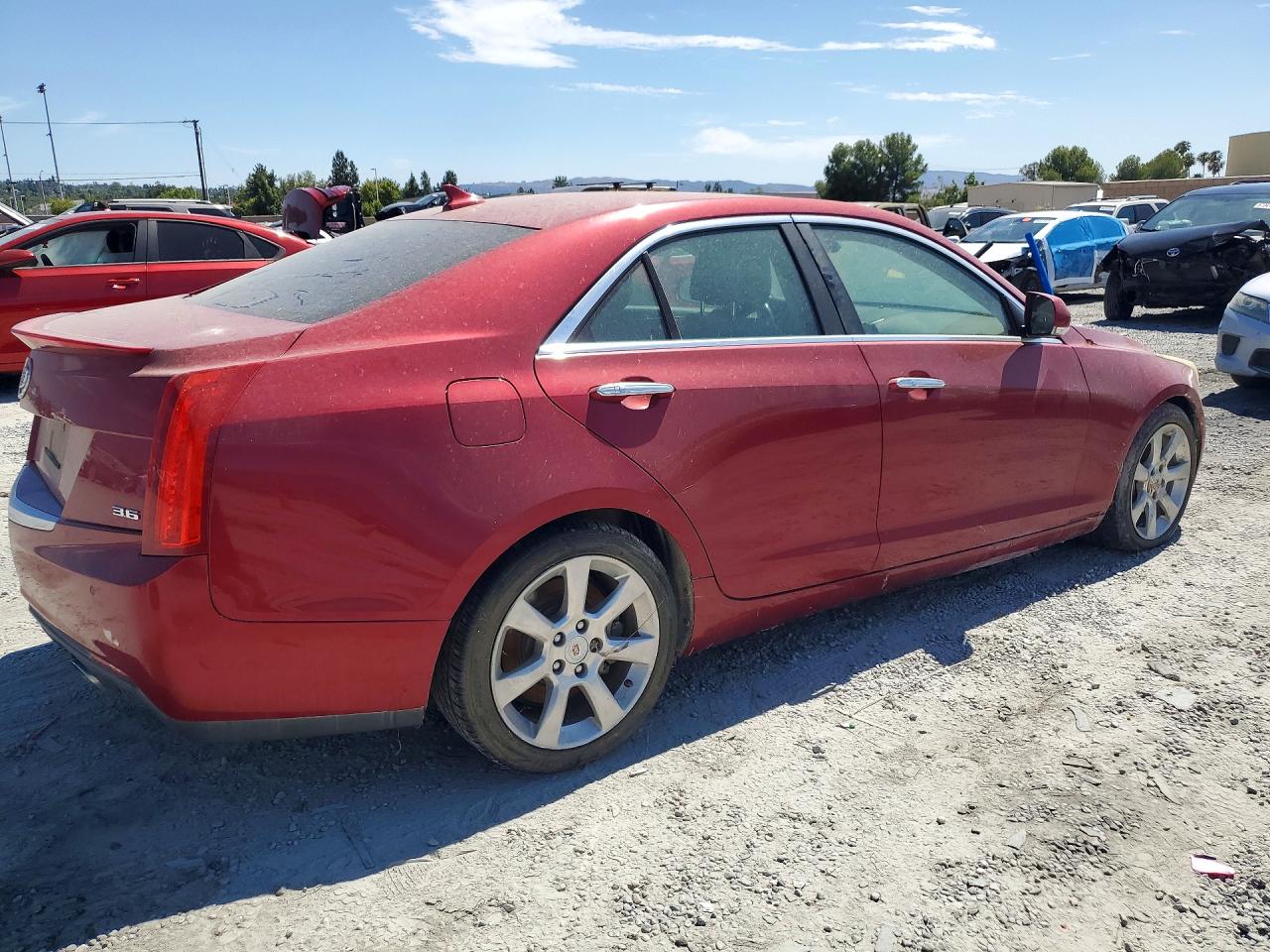 2013 Cadillac Ats Luxury Burgundy vin: 1G6AB5R33D0109568