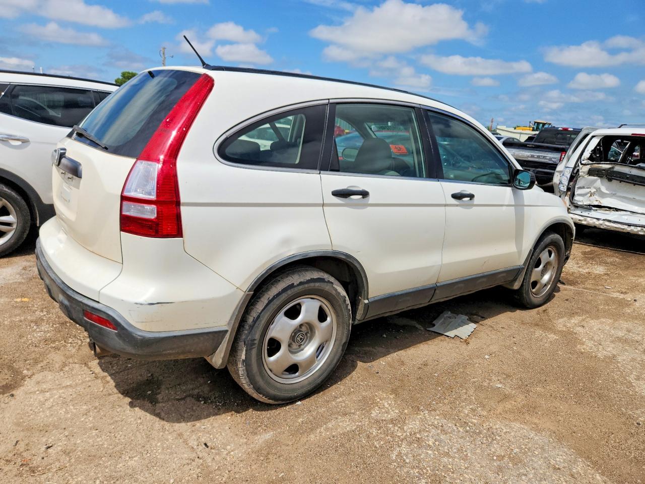 2008 Honda Cr-v Lx Белый vin: JHLRE48378C043035