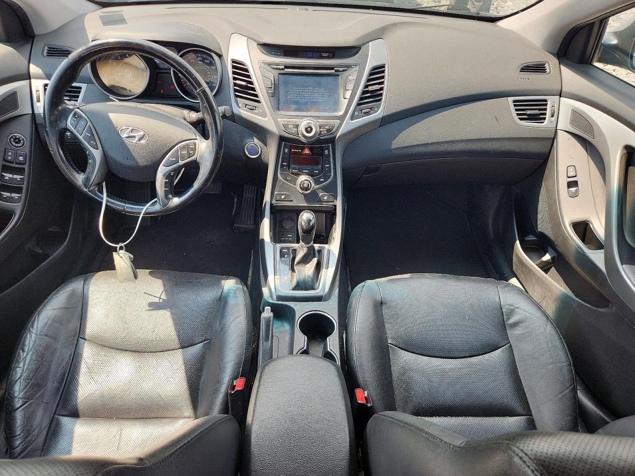 2014 Hyundai Elantra Limited Silver vin: KMHDH4AE2EU094048