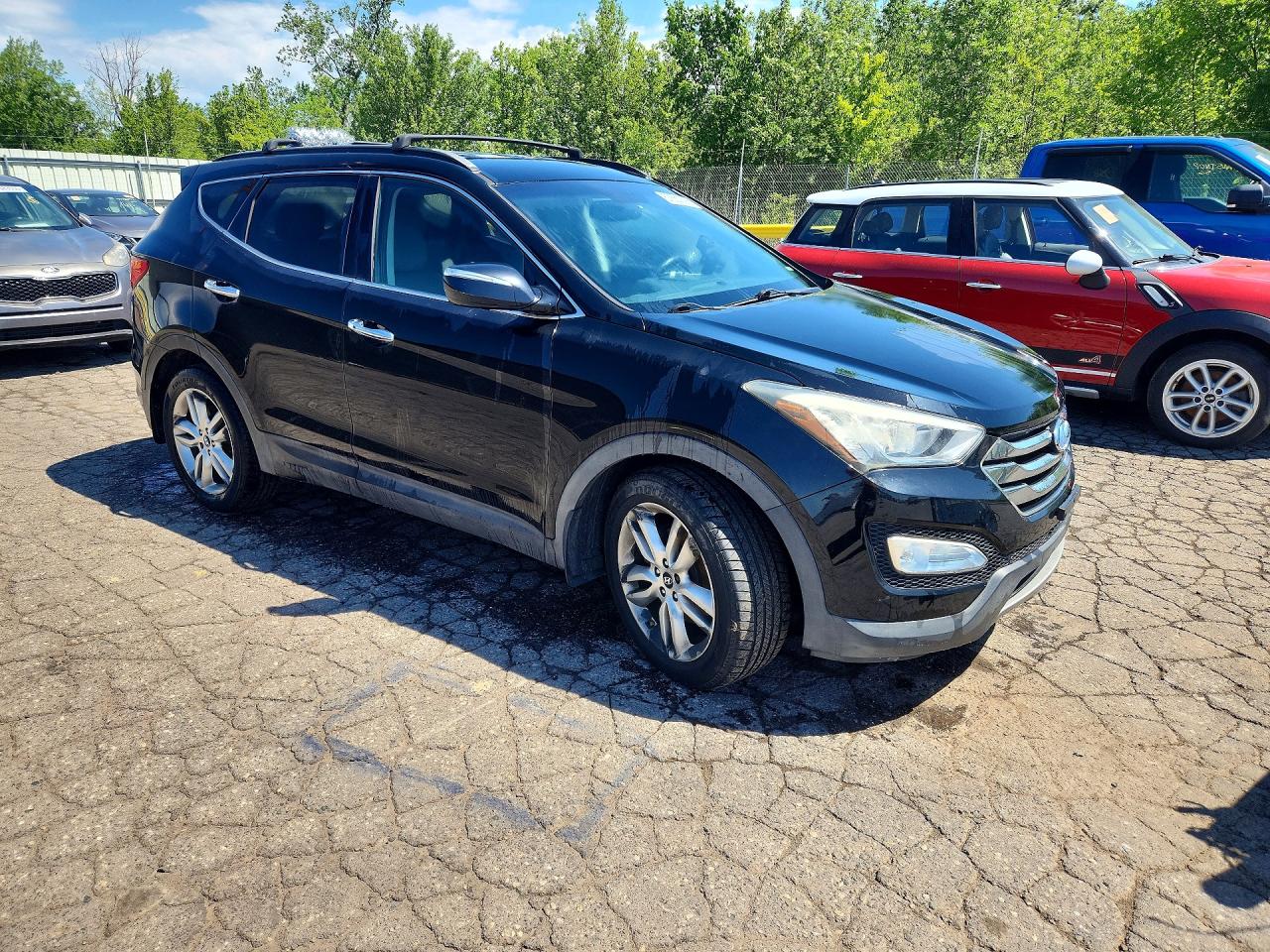 2013 Hyundai Santa Fe Sport 2.0t Black vin: 5XYZUDLA8DG074015