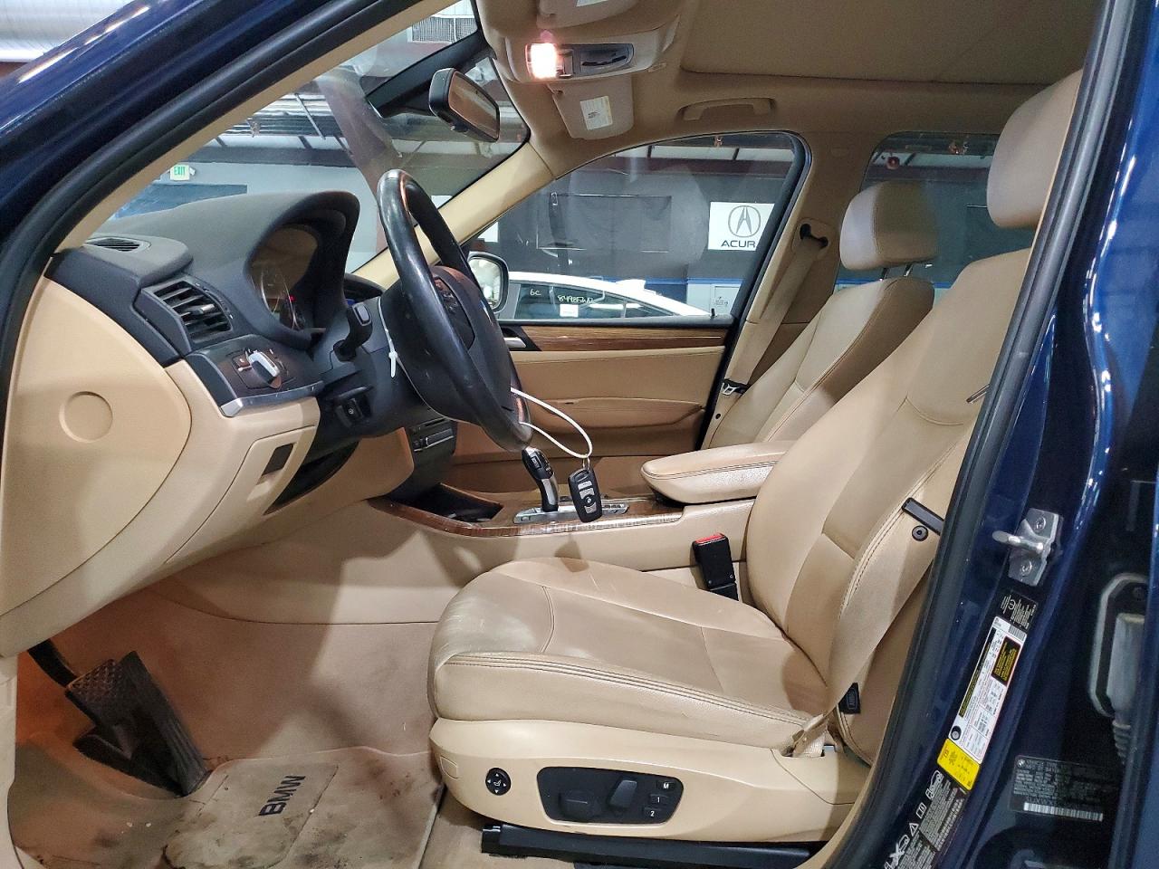 2011 Bmw X3 Xdrive28i Blue vin: 5UXWX5C5XBL706175