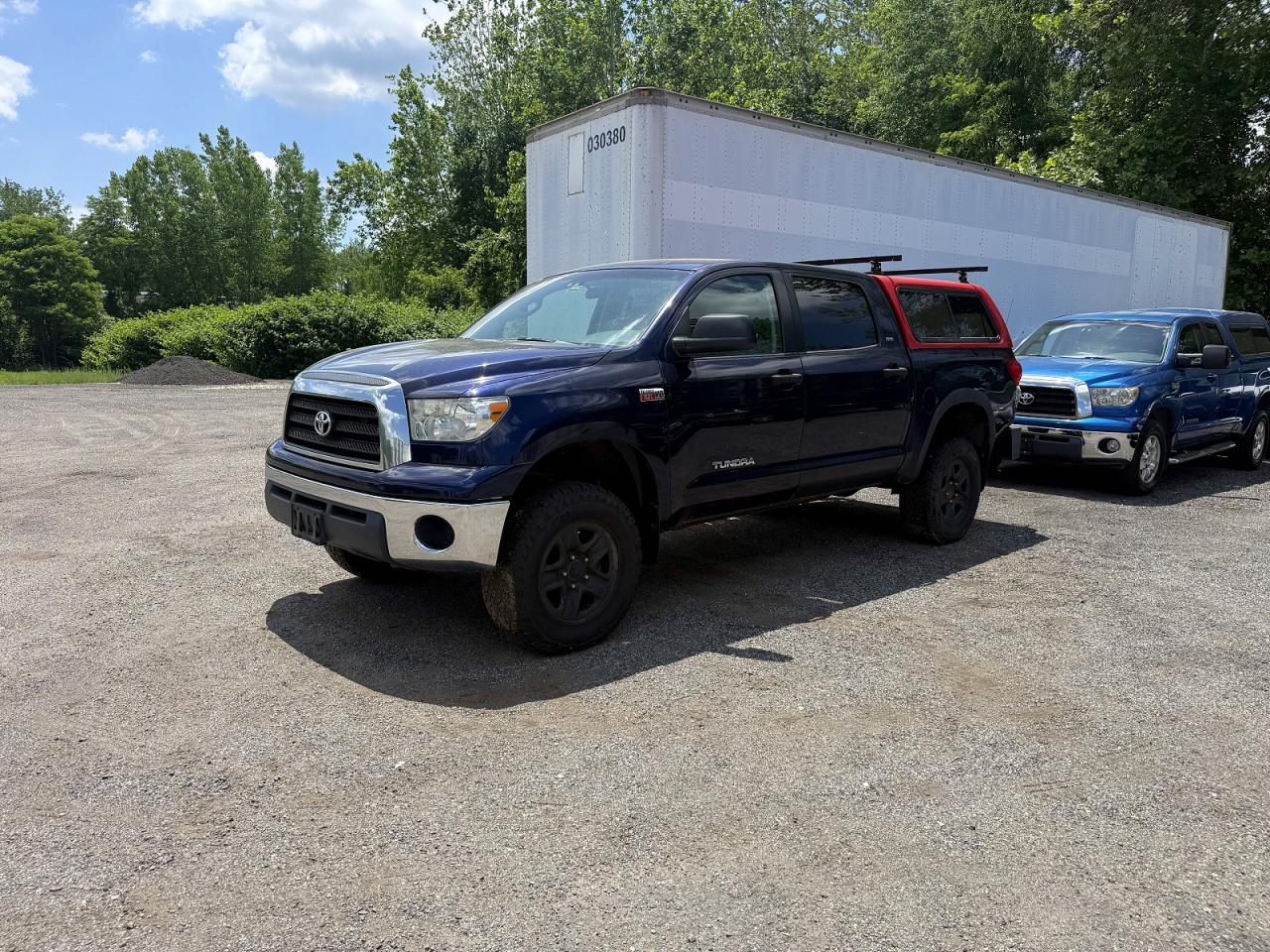 2007 Toyota Tundra Crewmax Sr5 Blue vin: 5TBDV54167S462078