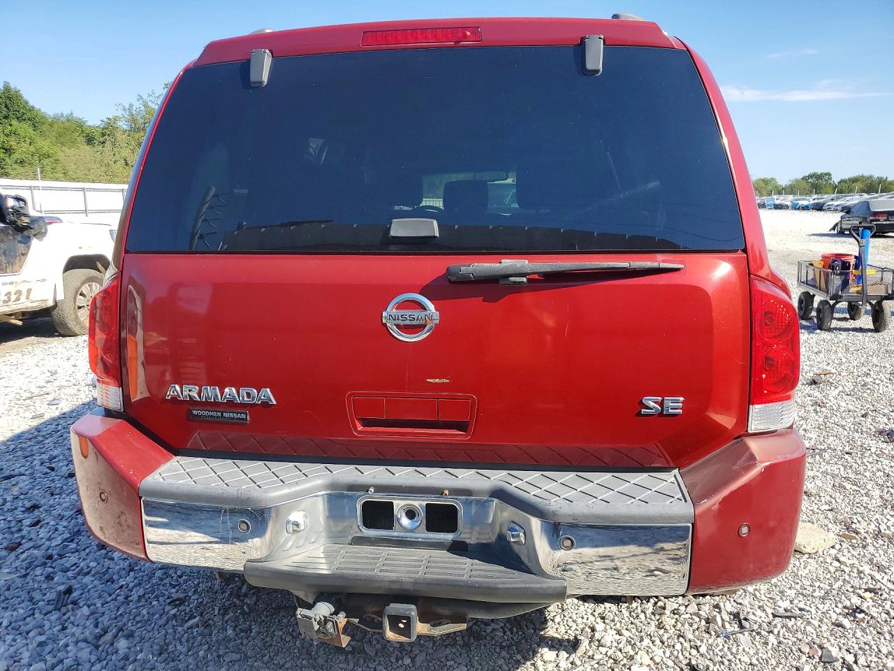 2007 Nissan Armada Se Maroon vin: 5N1AA08C47N712083