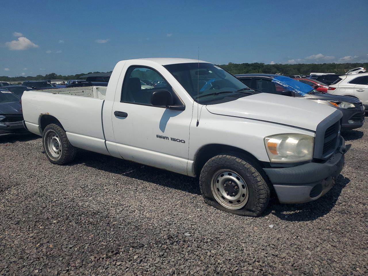 2007 Dodge Ram 1500 St White vin: 1D7HA16K17J583803