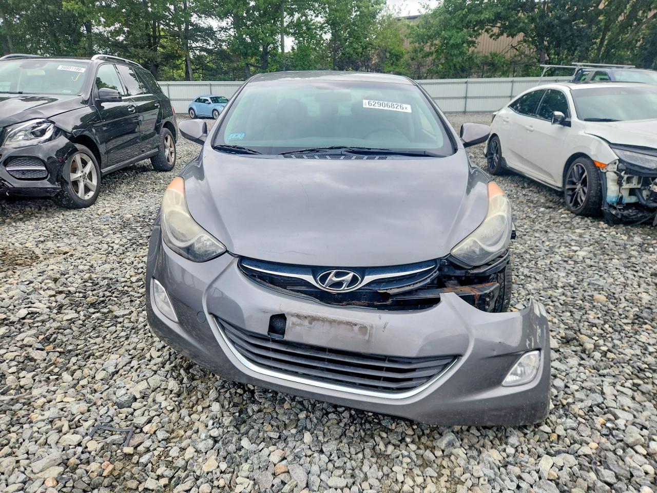 2013 Hyundai Elantra Gls Gray vin: 5NPDH4AE8DH378135