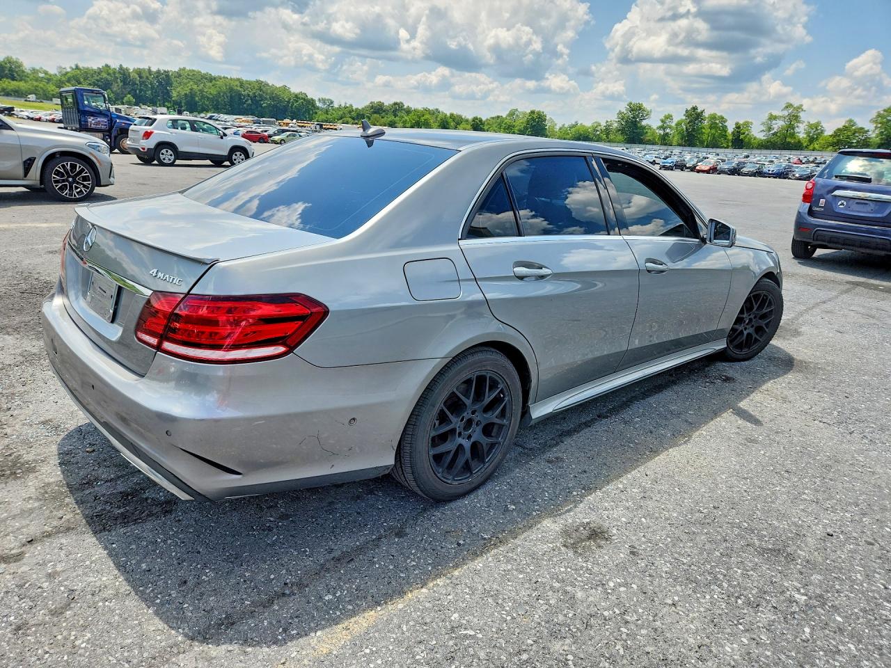 2014 Mercedes-benz E 350 4matic Silver vin: WDDHF8JB4EA899467