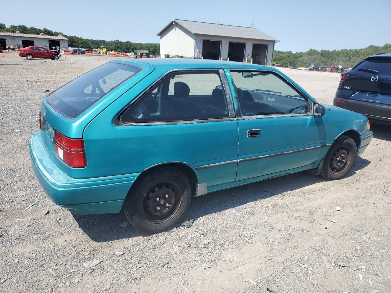 1994 Hyundai Excel    Turquoise vin: KMHVD12J3RU332361