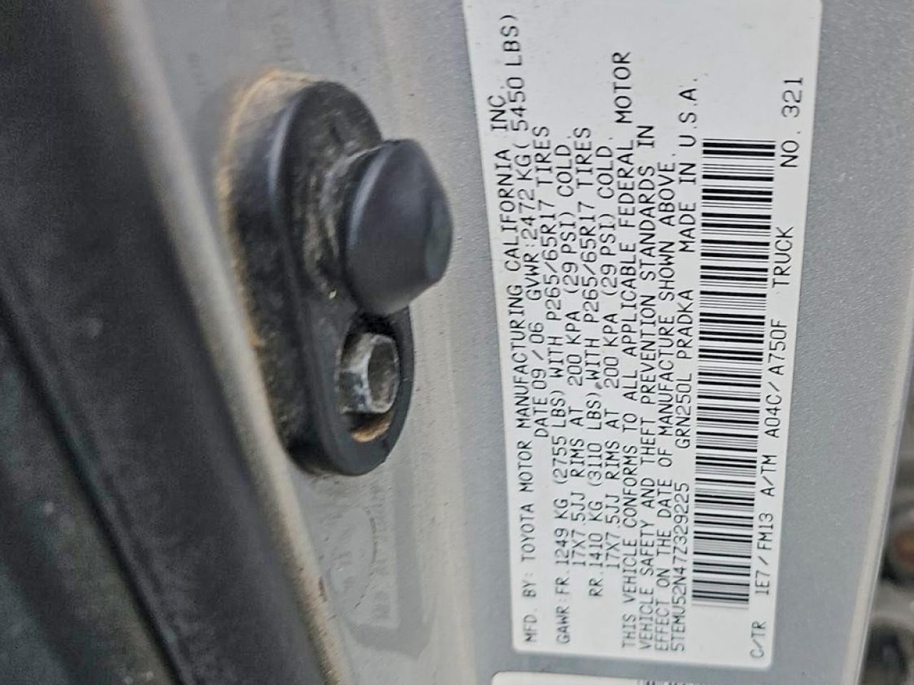2007 Toyota Tacoma Double Cab Long Bed Silver vin: 5TEMU52N47Z329225