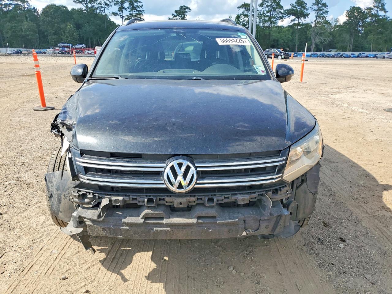 2016 Volkswagen Tiguan S Black vin: WVGAV7AX4GW517525