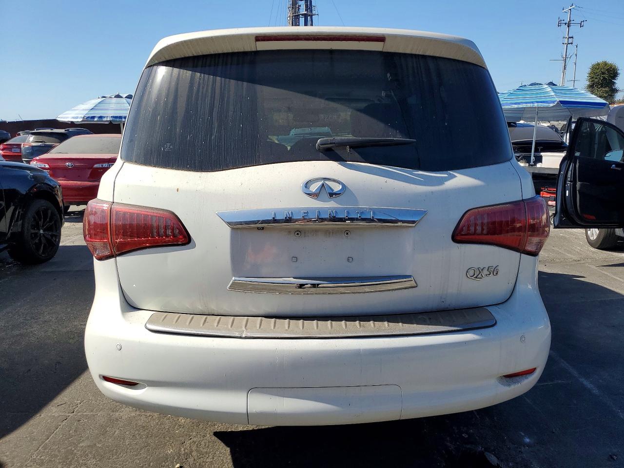 2012 Infiniti Qx56 Base White vin: JN8AZ2NE6C9021322