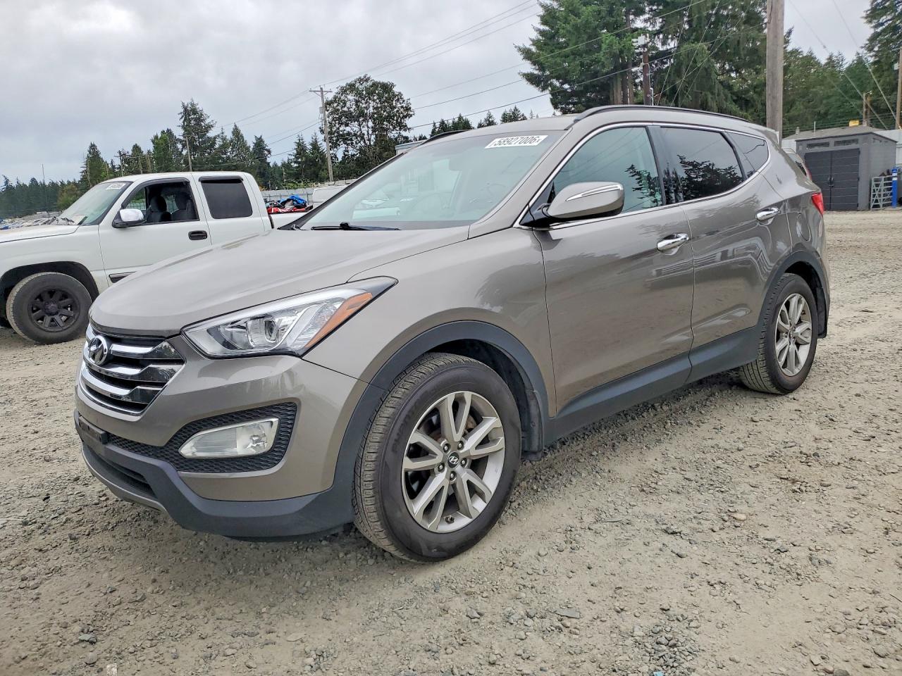 2014 Hyundai Santa Fe Sport 2.0t Gray vin: 5XYZUDLA1EG224757