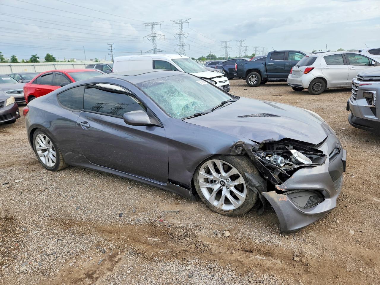 2013 Hyundai Genesis Coupe 2.0t Premium Серый vin: KMHHT6KD1DU112331