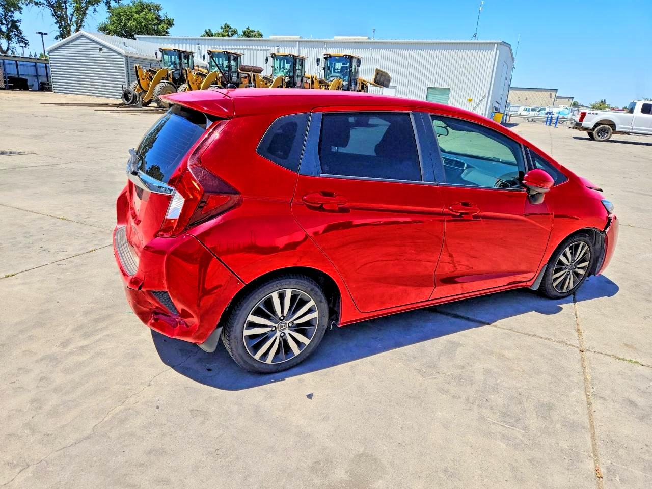 2015 Honda Fit Ex Red vin: 3HGGK5H89FM773492