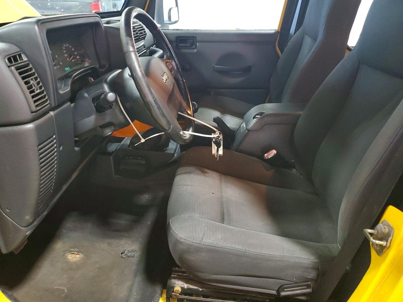2006 Jeep Wrangler / Tj Sport Yellow vin: 1J4FA49S76P769611