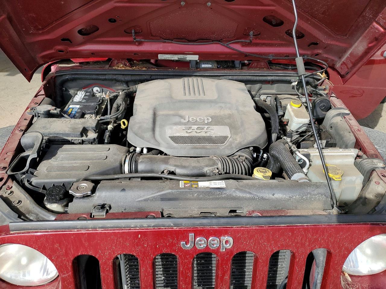 2013 Jeep Wrangler Sport Бордовый vin: 1C4AJWAG3DL516518