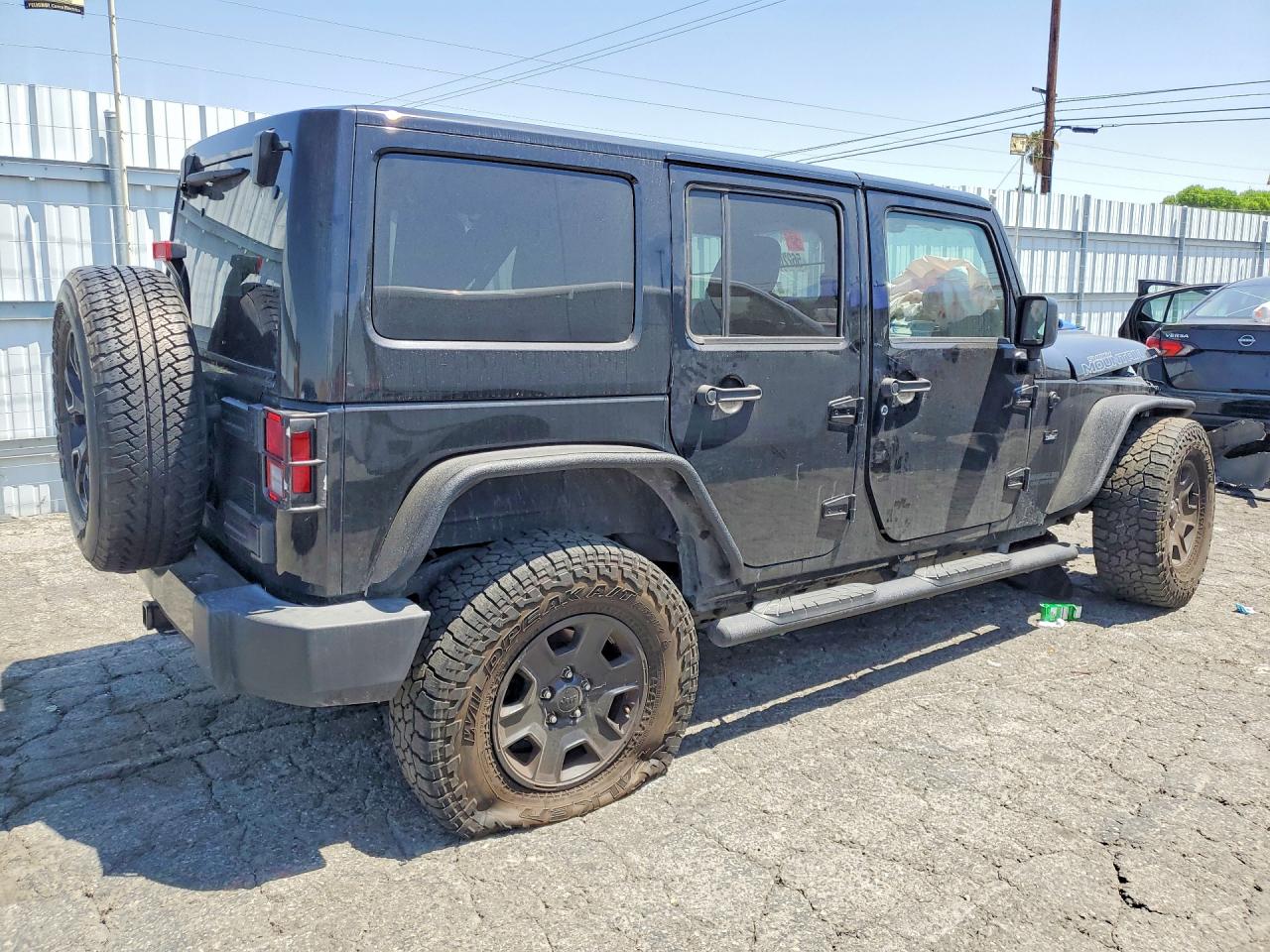 2017 Jeep Wrangler Unlimited Sahara Black vin: 1C4BJWEG0HL701744