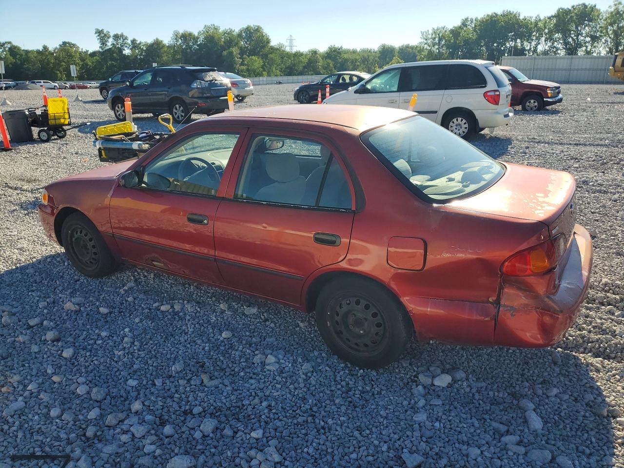 2001 Toyota Corolla Ce Red vin: 2T1BR12E01C432804