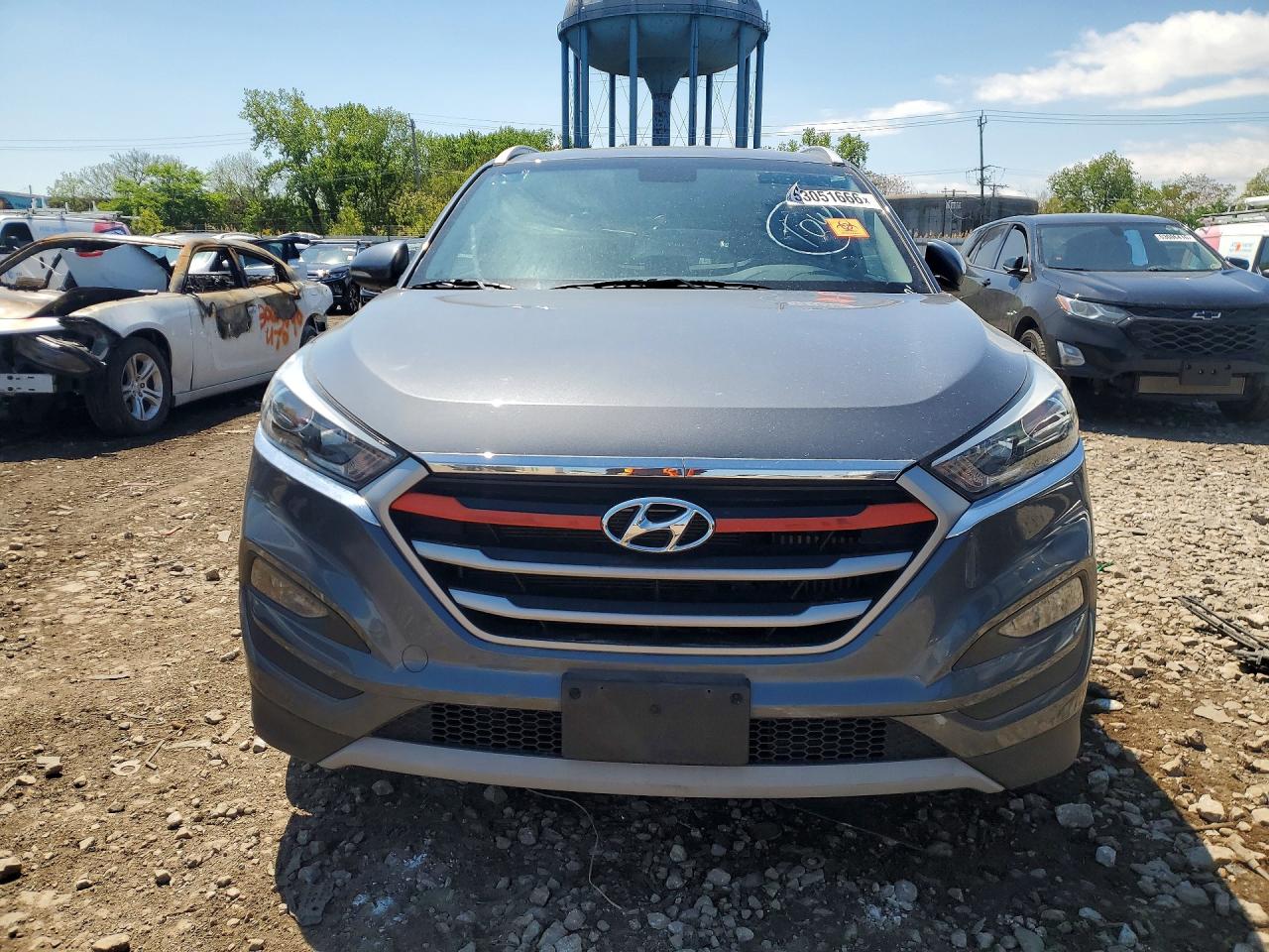 2017 Hyundai Tucson Sport Gray vin: KM8J3CA24HU390226