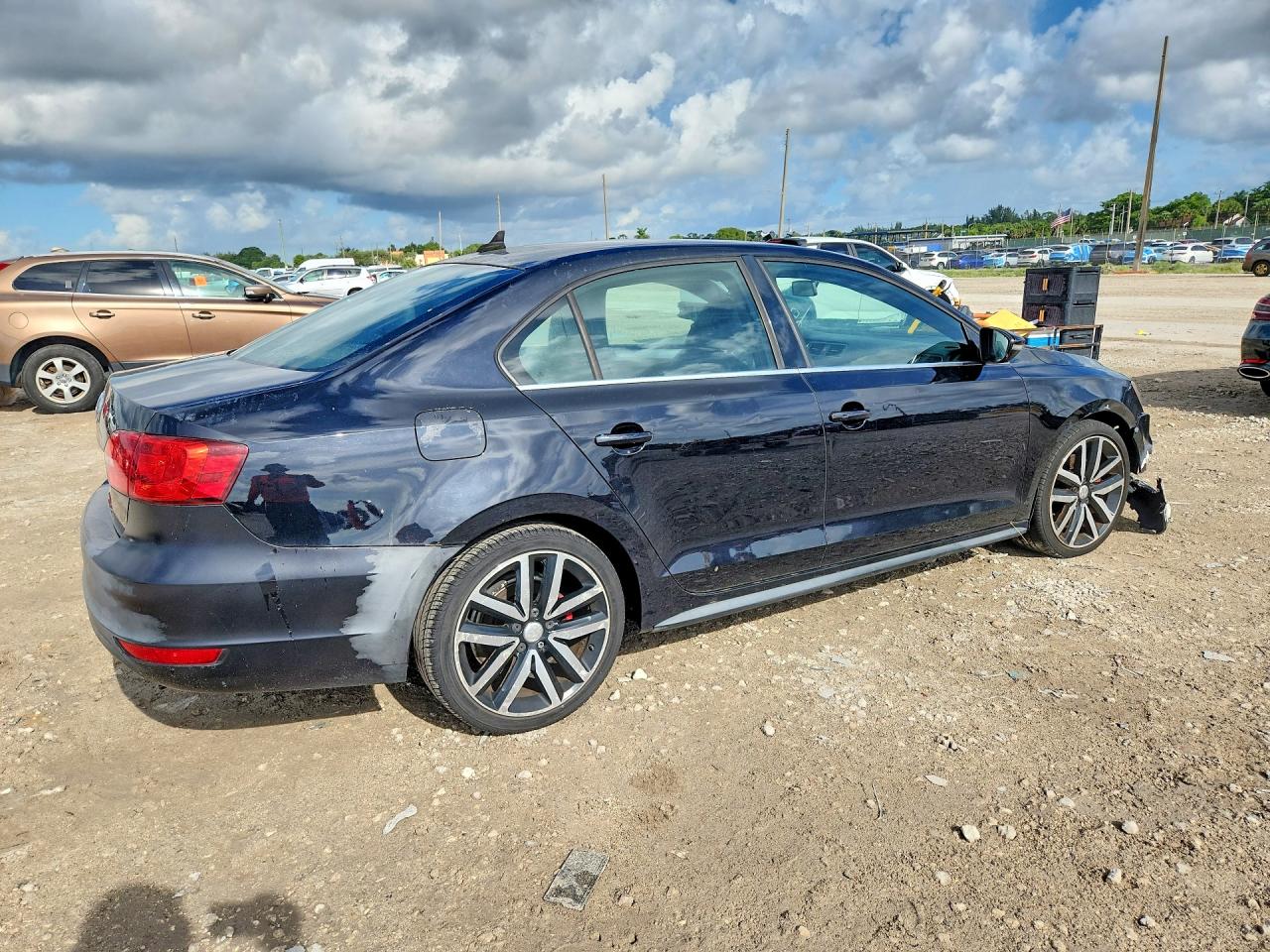 2013 Volkswagen Jetta Gli Black vin: 3VW467AJ2DM264658
