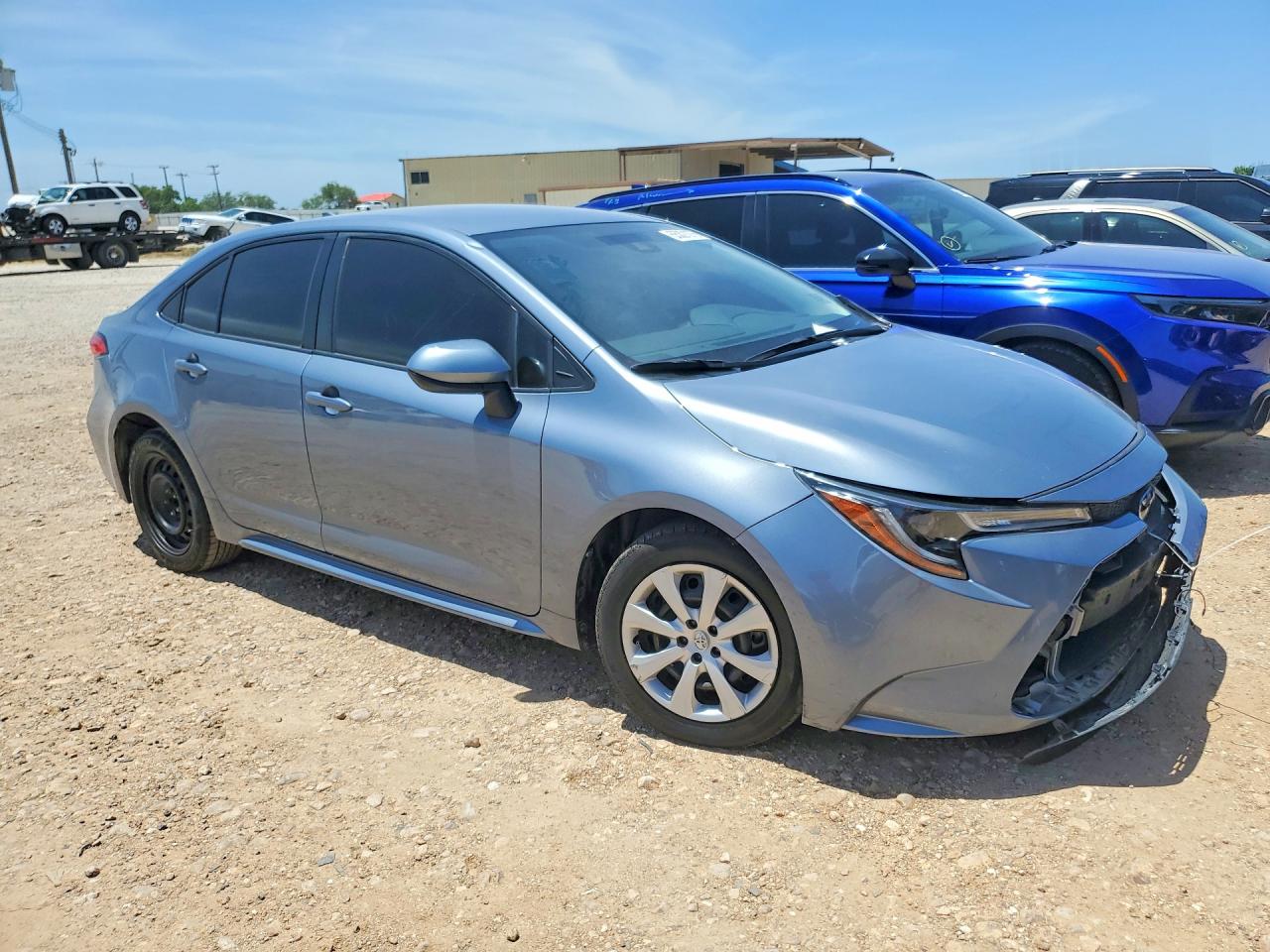 2022 Toyota Corolla Le Blue vin: JTDEPMAE8NJ219969