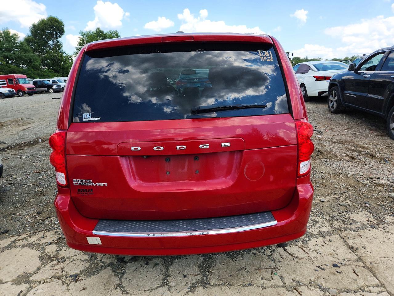 2012 Dodge Grand Caravan Sxt Red vin: 2C4RDGCG0CR210153