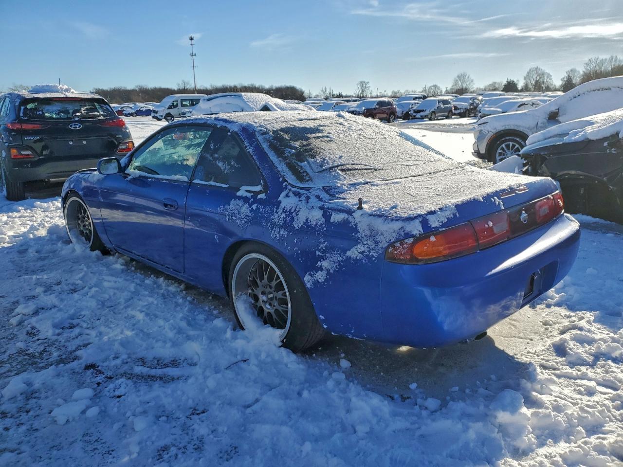 1995 Nissan 240sx Base Blue vin: JN1AS44D4SW009337