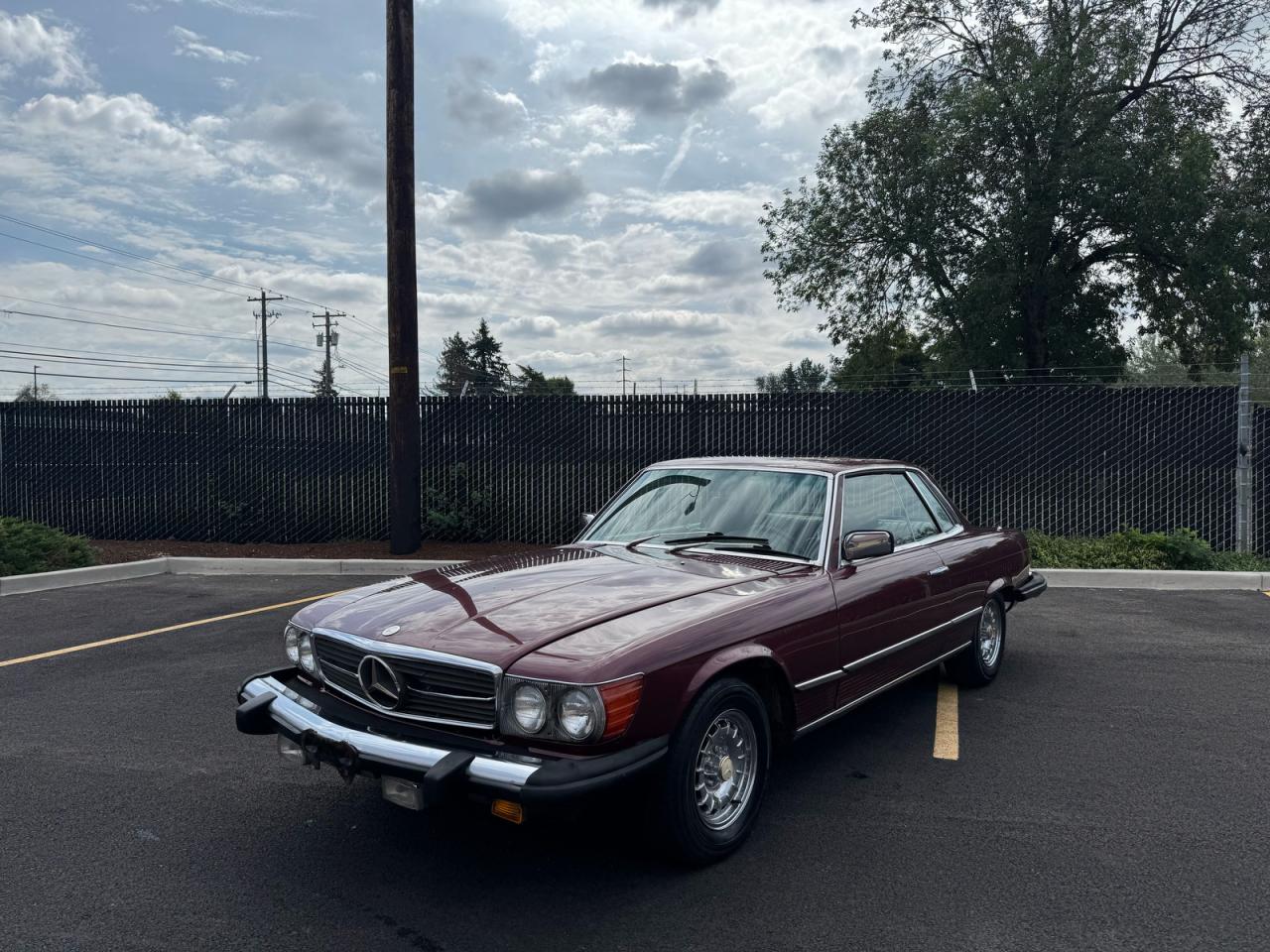 1980 Mercedes-benz 450 Slc Burgundy vin: WDB10702412030205