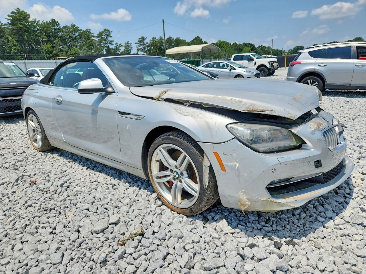 2012 Bmw 650 I Silver vin: WBALZ3C5XCDL71401