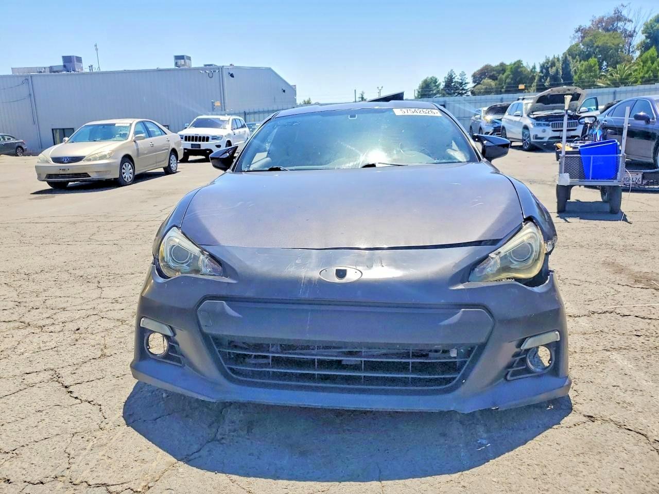 2014 Subaru Brz 2.0 Limited Gray vin: JF1ZCAC19E9600064