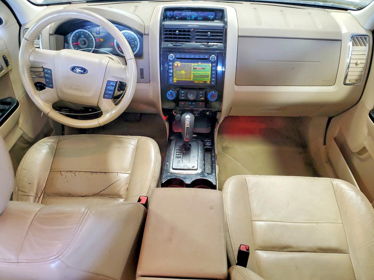 2010 Ford Escape Limited White vin: 1FMCU9EG2AKC22049