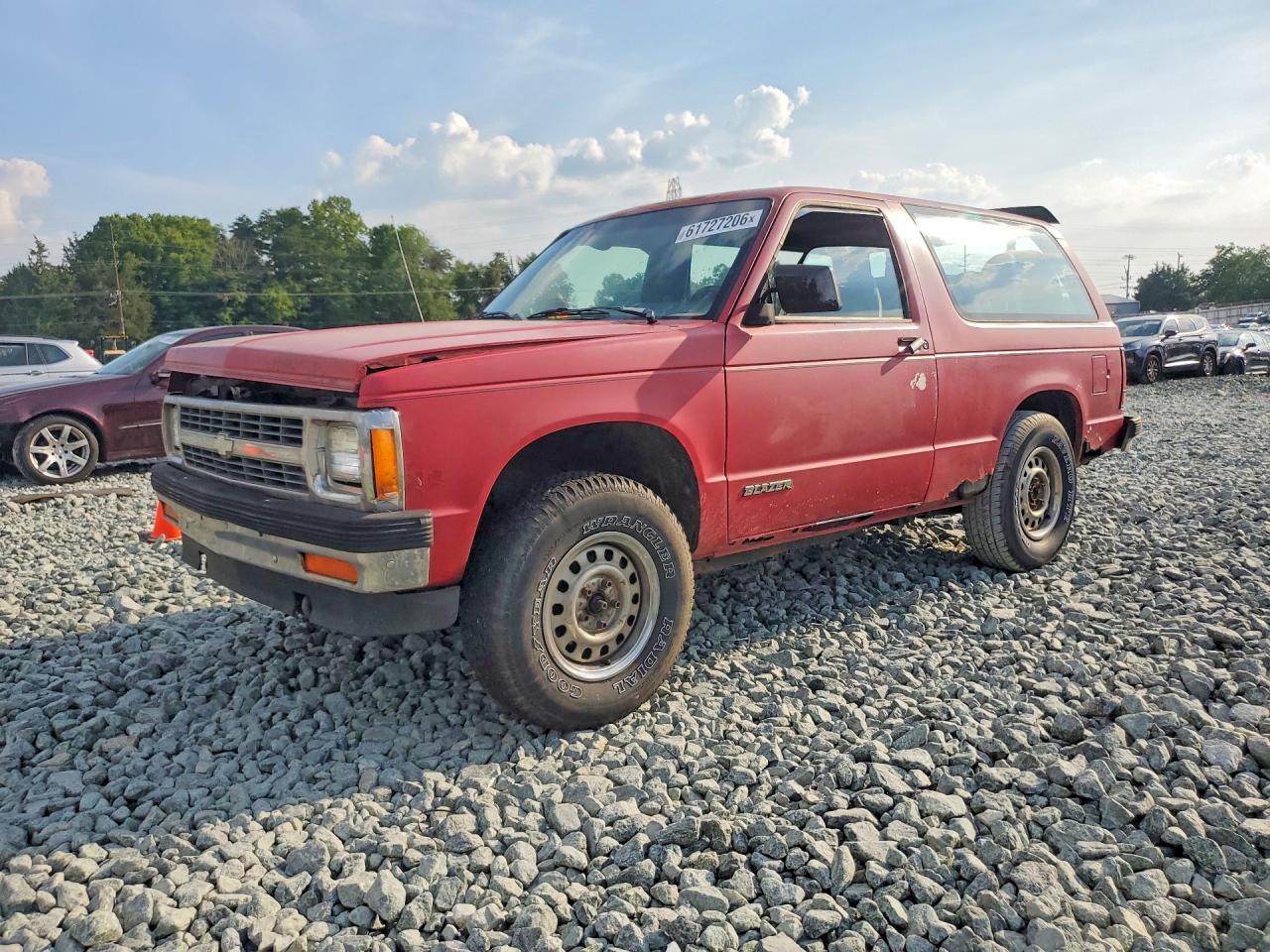 1991 Chevrolet Blazer S10 Red vin: 1GNCT18Z4M8244830