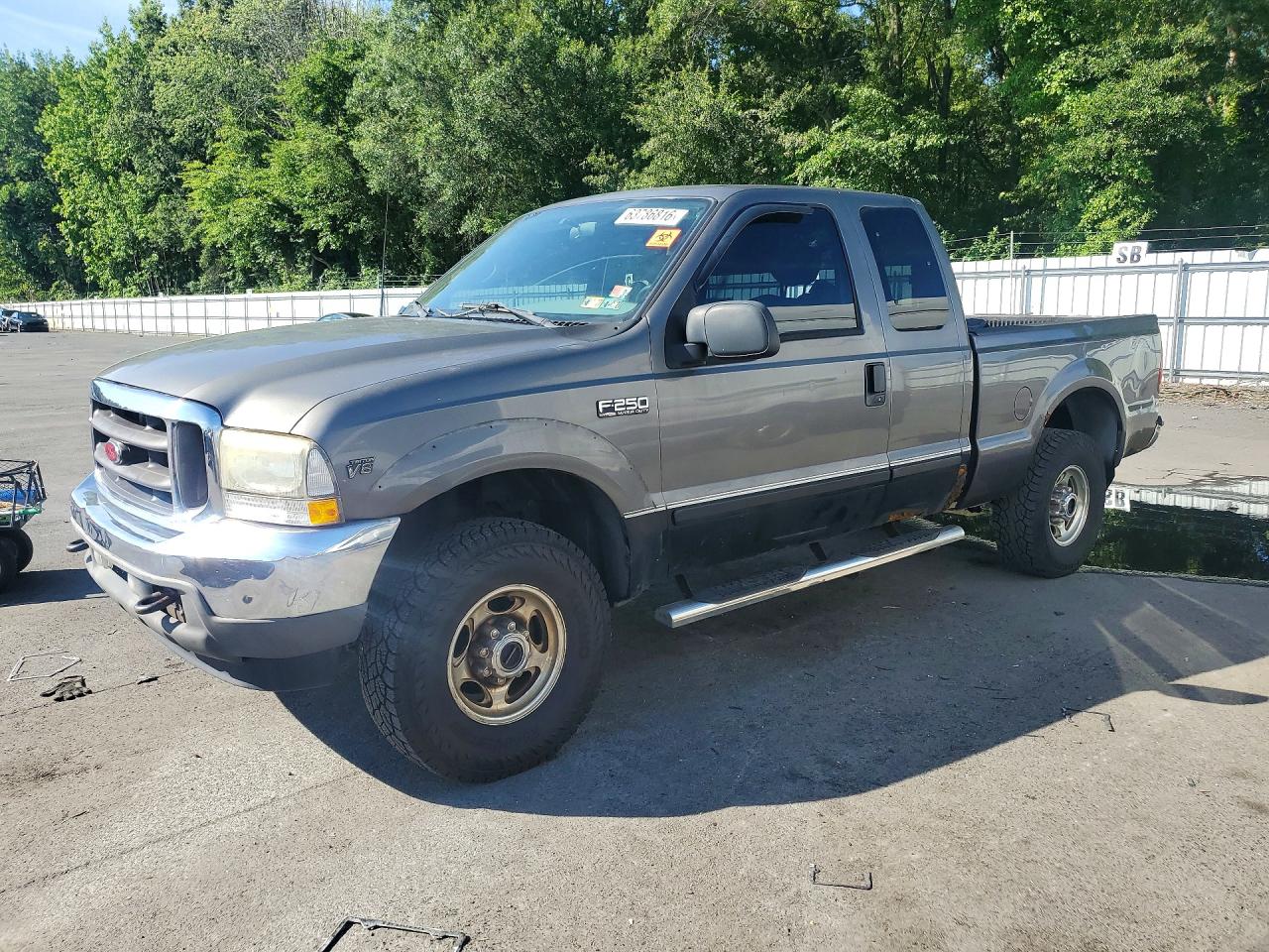2002 Ford F250 Super Duty Gray vin: 1FTNX21LX2EC31936