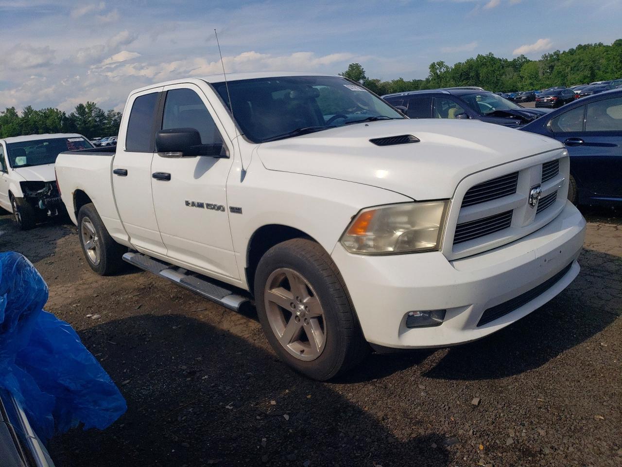2011 Dodge Ram 1500 White vin: 1D7RV1GT9BS707710
