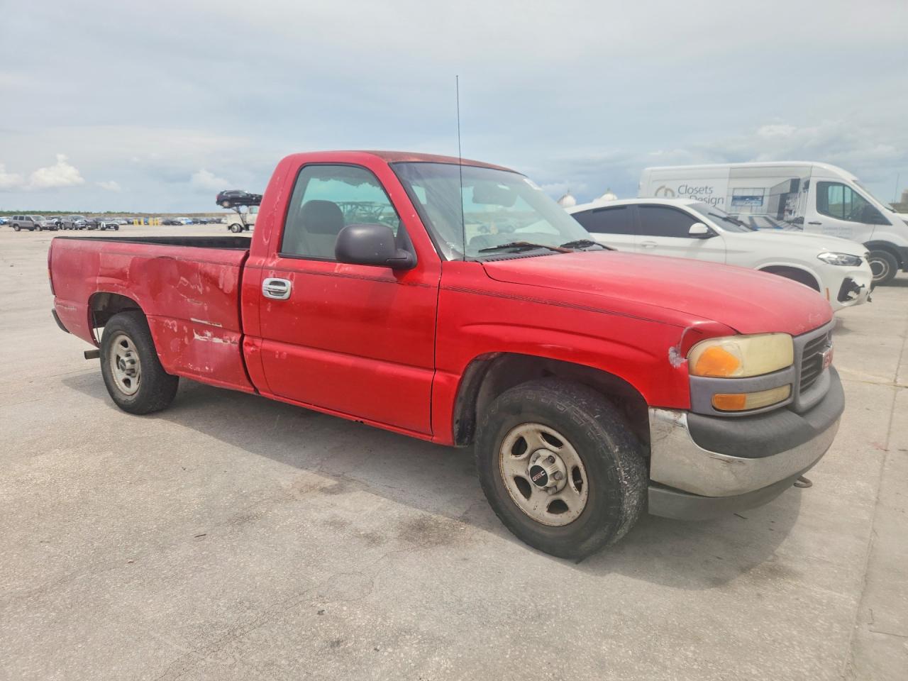2002 Gmc New Sierra C1500 Red vin: 1GTEC14W22Z327757