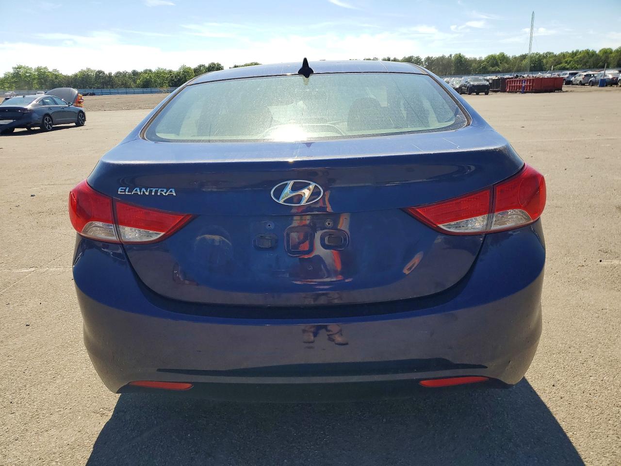 2013 Hyundai Elantra Gls Blue vin: 5NPDH4AE4DH303853