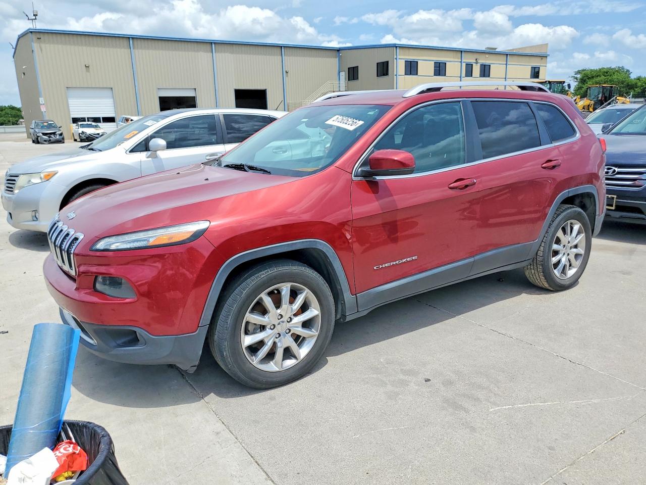 2014 Jeep Cherokee Limited Maroon vin: 1C4PJLDB9EW113636