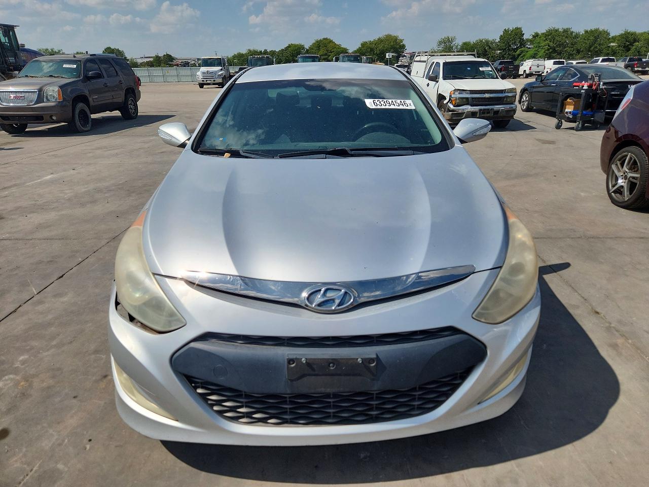 2012 Hyundai Sonata Hybrid Silver vin: KMHEC4A44CA026519