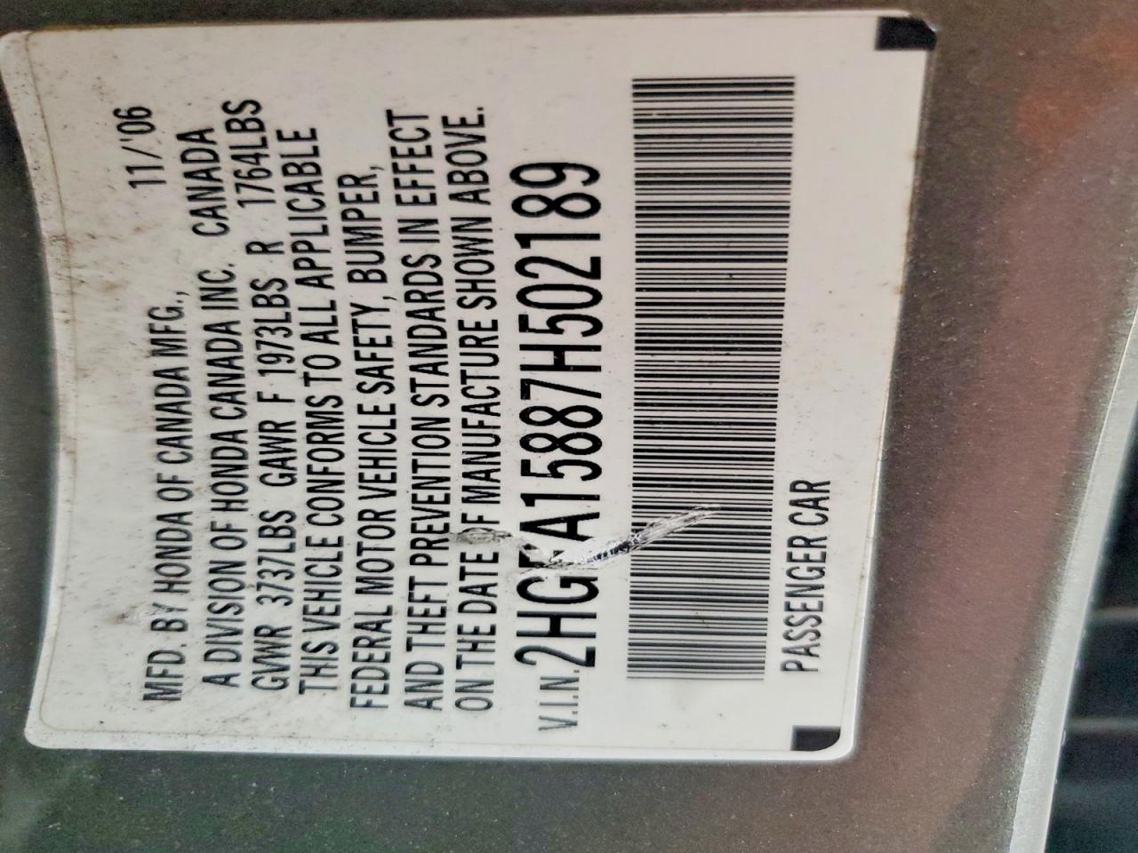 2007 Honda Civic Ex Silver vin: 2HGFA15887H502189