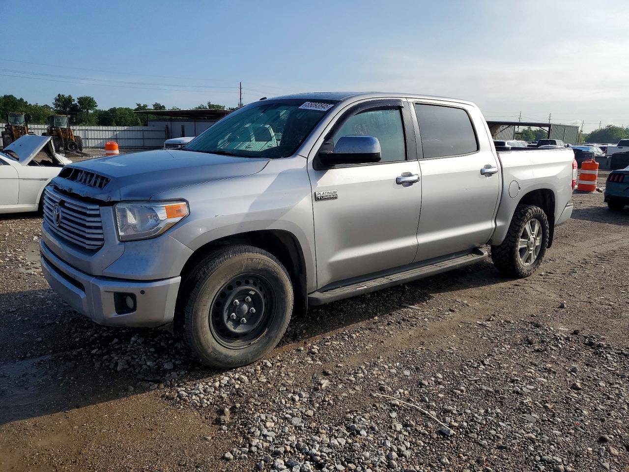2015 Toyota Tundra Platinum Серебряный vin: 5TFAW5F12FX476282