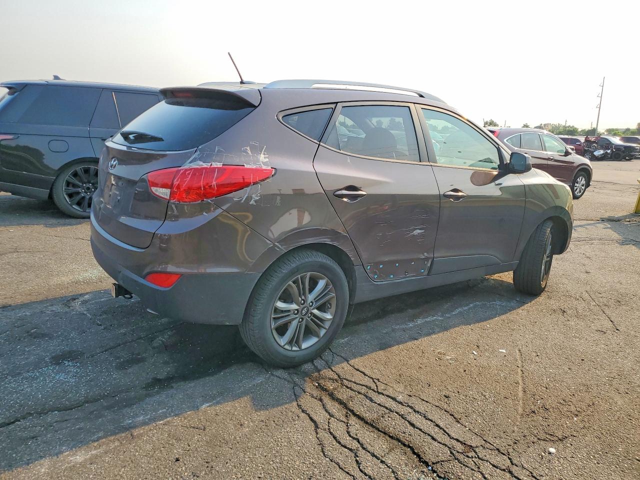 2014 Hyundai Tucson Se Brown vin: KM8JUCAG0EU789994