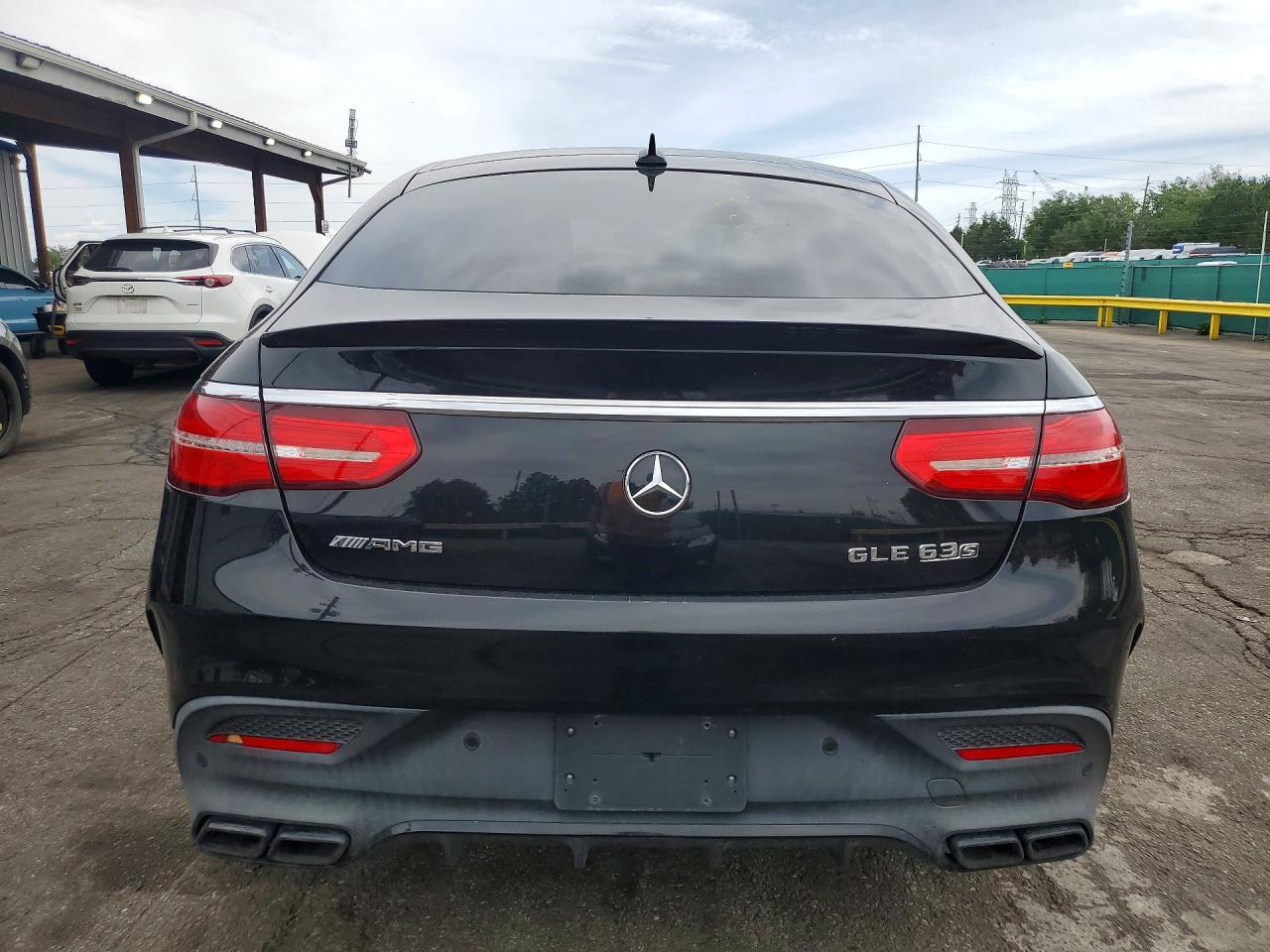 2017 Mercedes-benz Gle Coupe 63 Amg-s Черный vin: 4JGED7FB4HA066984
