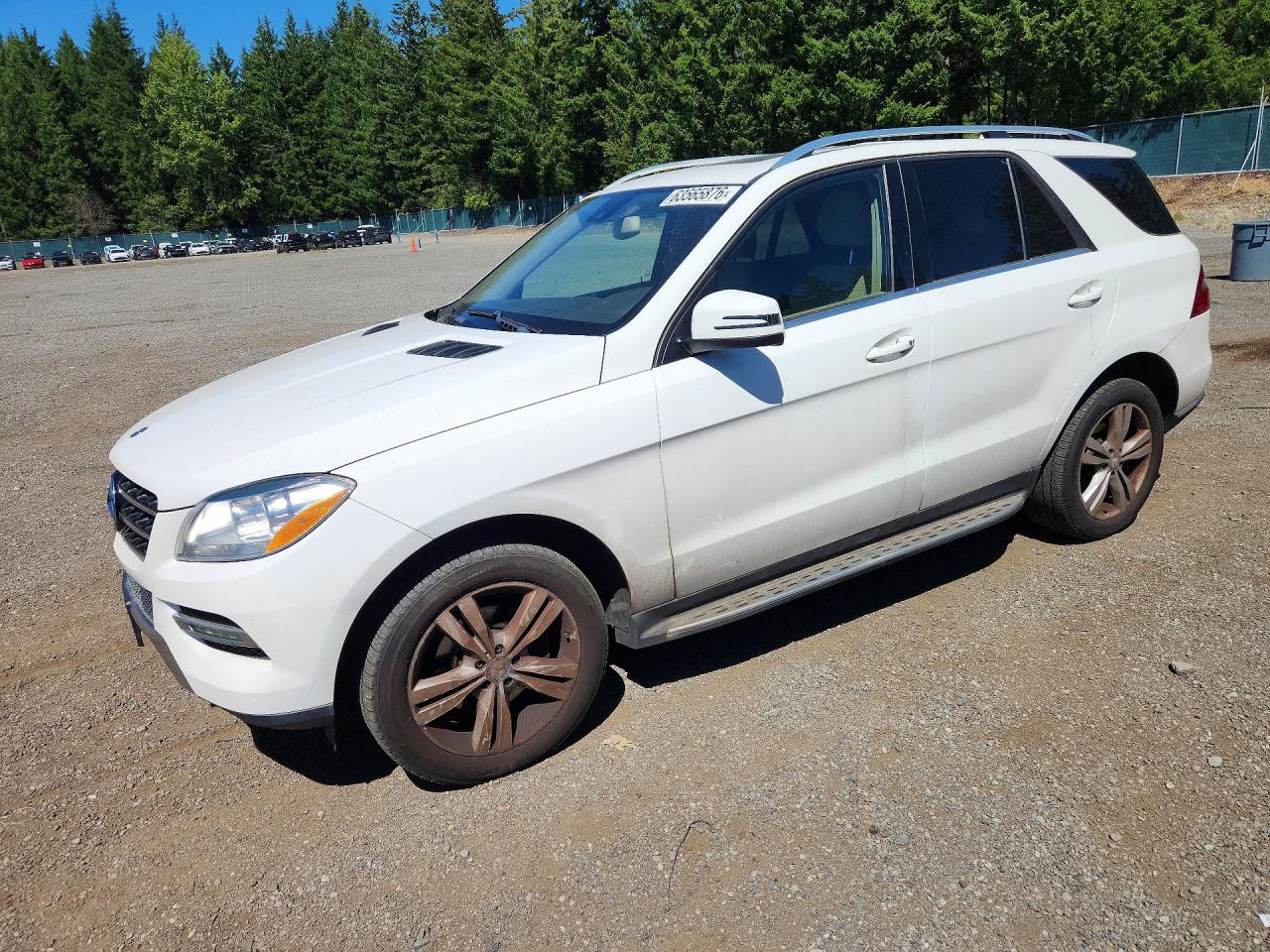 2014 Mercedes-benz Ml 350 4matic White vin: 4JGDA5HB3EA326969