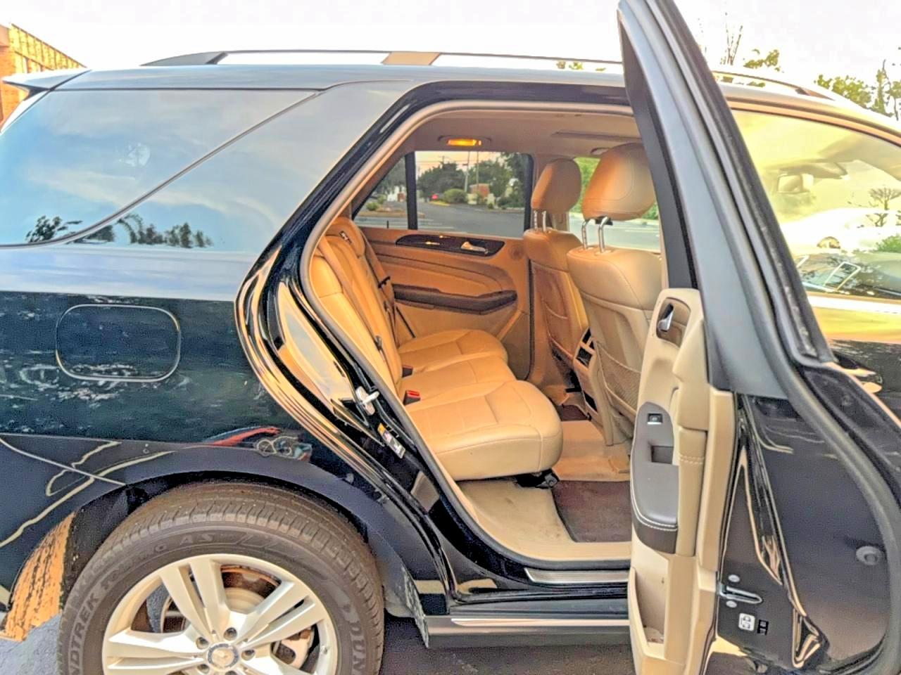 2014 Mercedes-benz Ml 350 4matic Black vin: 4JGDA5HB5EA355566
