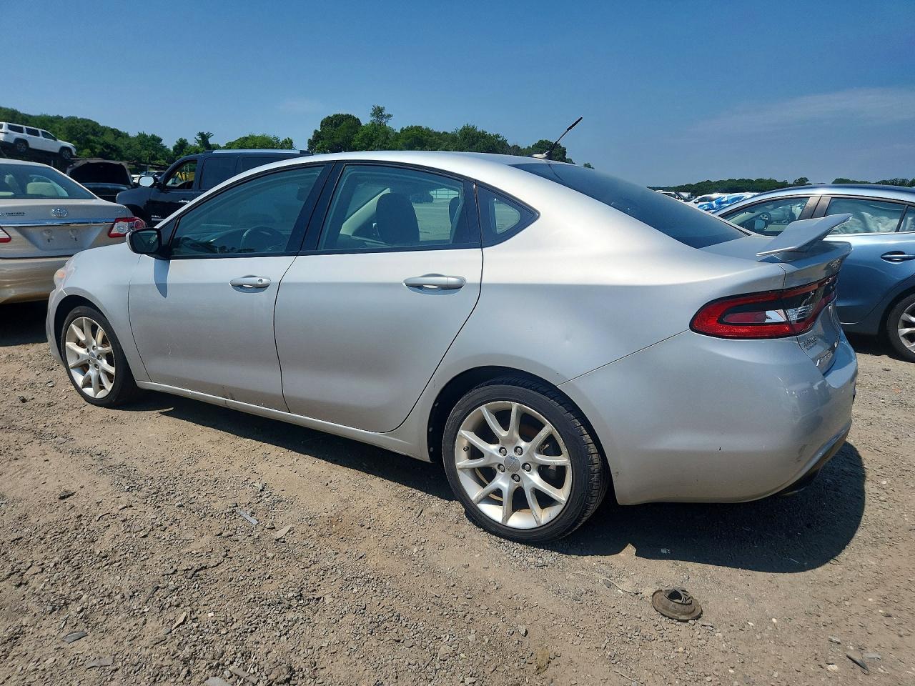 2013 Dodge Dart Sxt Silver vin: 1C3CDFBH8DD155468