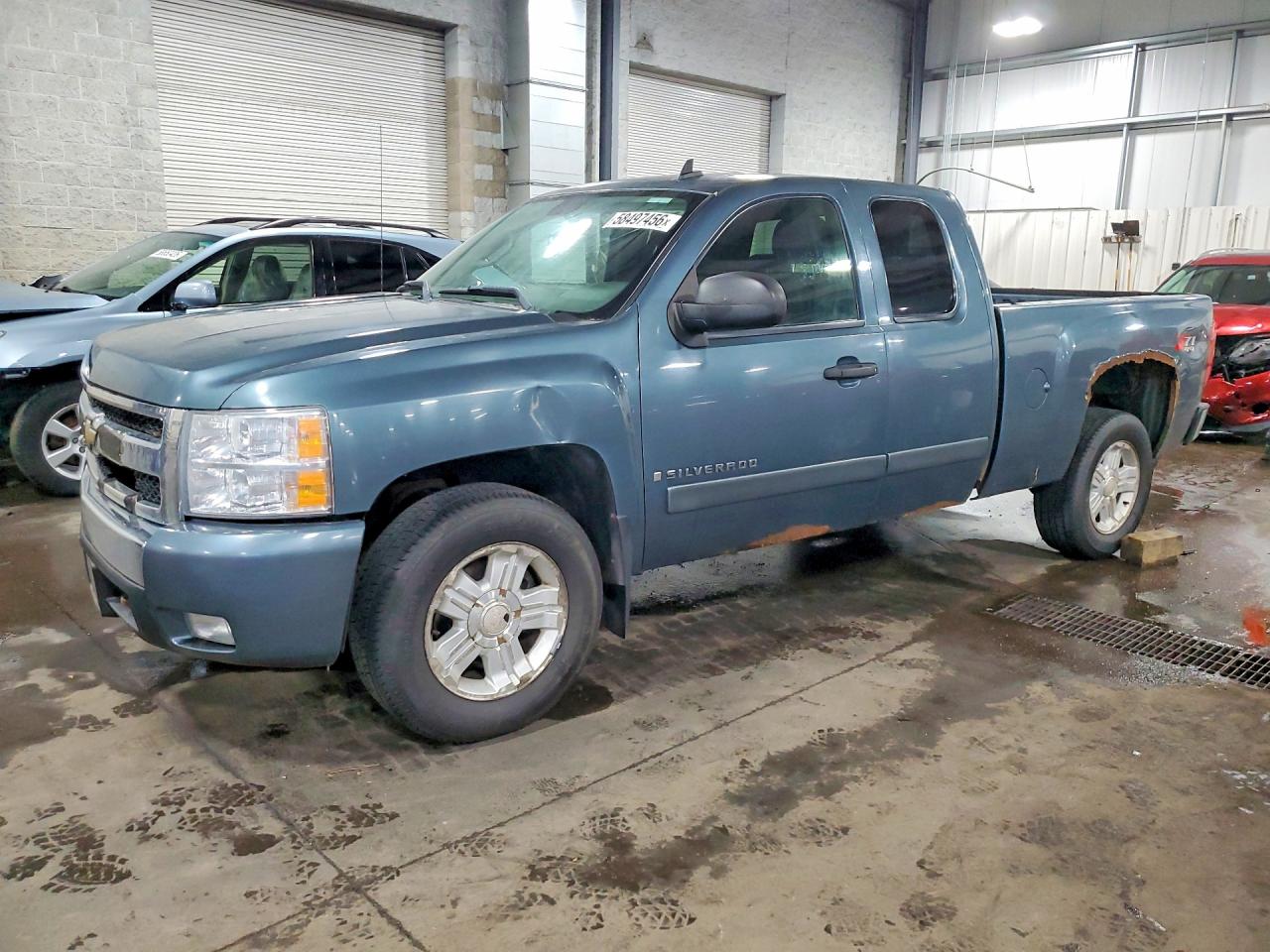 2007 Chevrolet Silverado K1500 Blue vin: 1GCEK19097Z648063