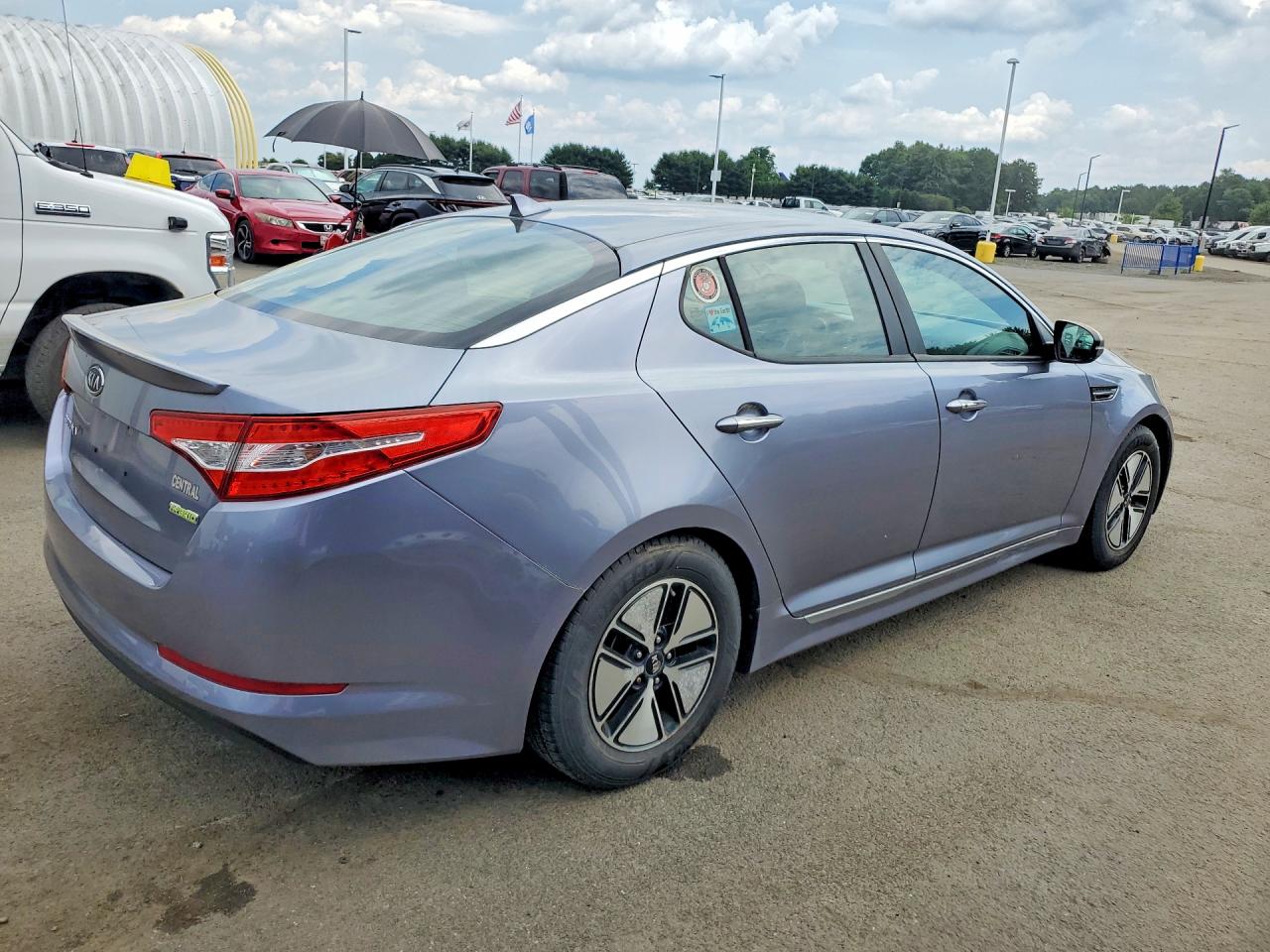 2012 Kia Optima Hybrid Синий vin: KNAGM4ADXC5011507