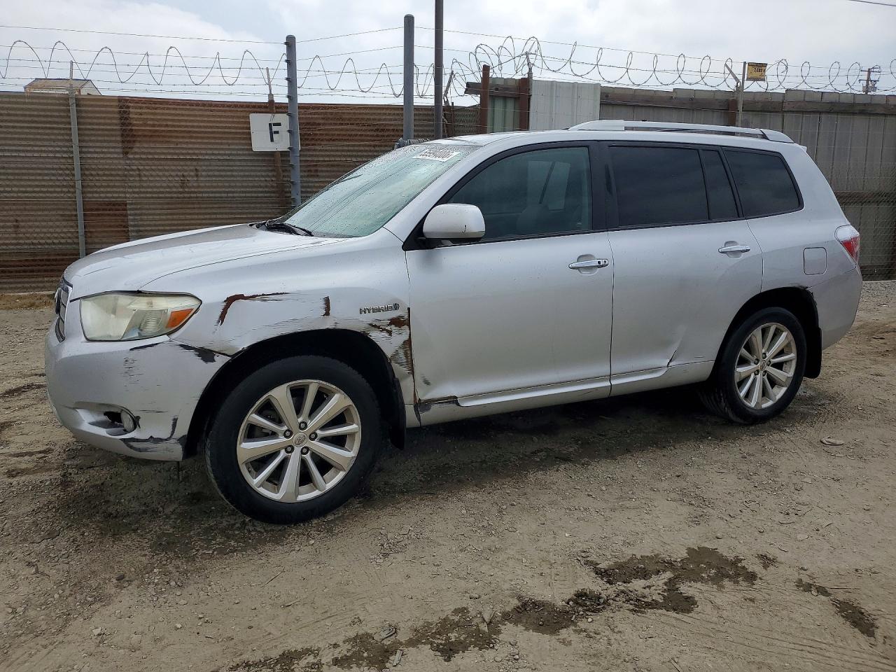 2008 Toyota Highlander Hybrid Limited Silver vin: JTEEW44A982010424