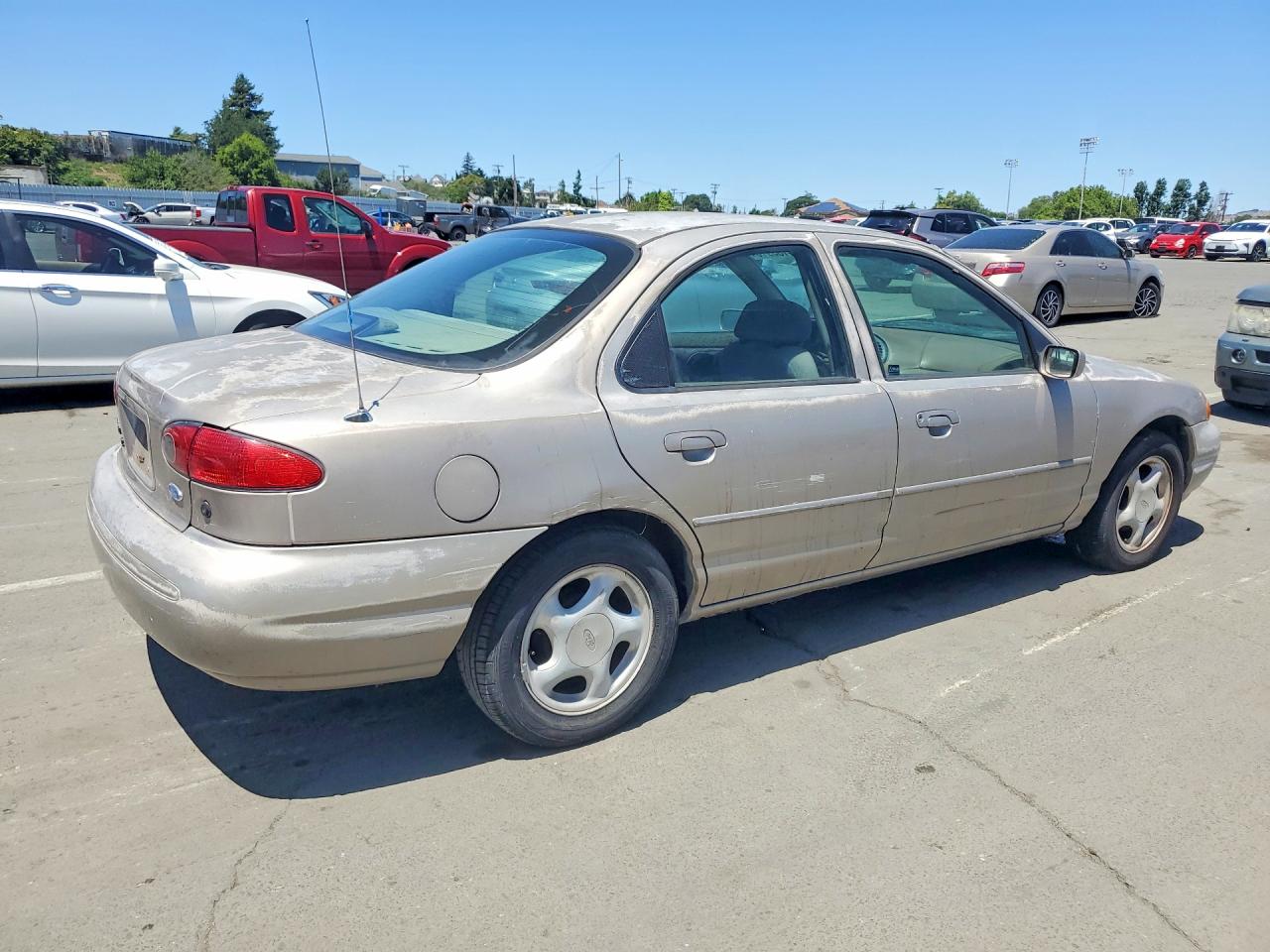 1996 Ford Contour Gl Silver vin: 1FALP6537TK240398